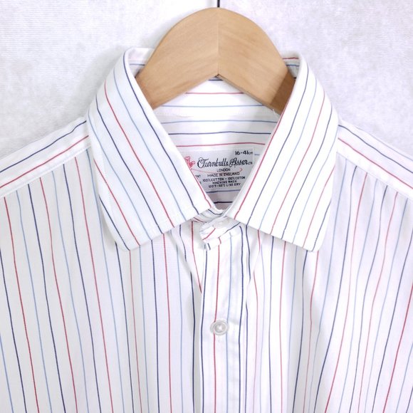 Turnbull & Asser Shirts Vintage Turnbull Asser 6 41 White Striped